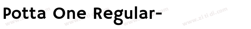 Potta One Regular字体转换